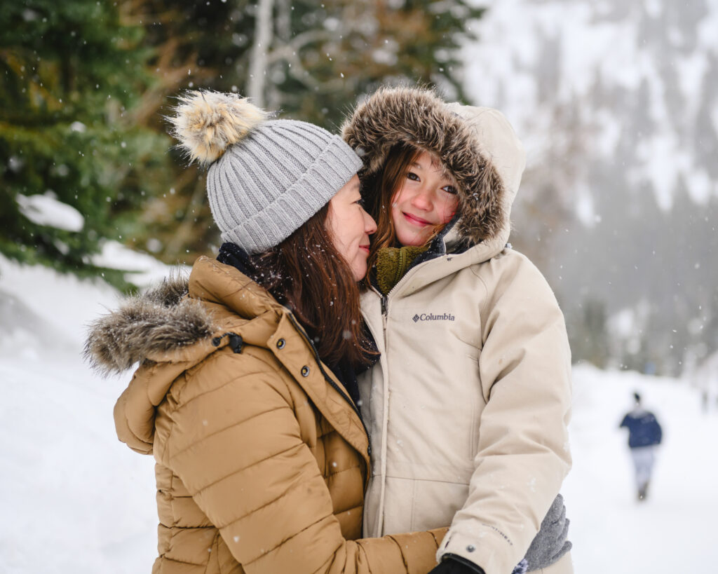Utah Winter Family Photography, Jordan Pines