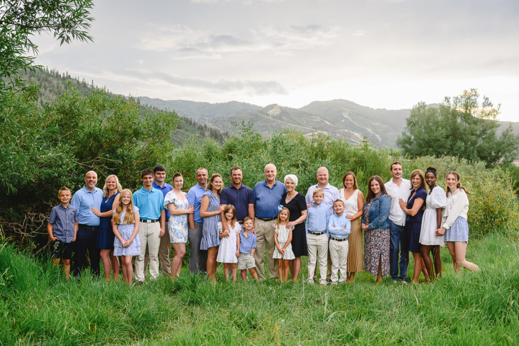 Photographer in Park City, photo of extended family