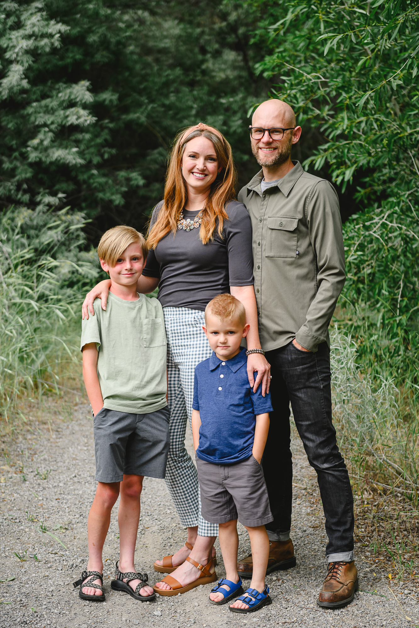 utah family photos, family of four in Utah County